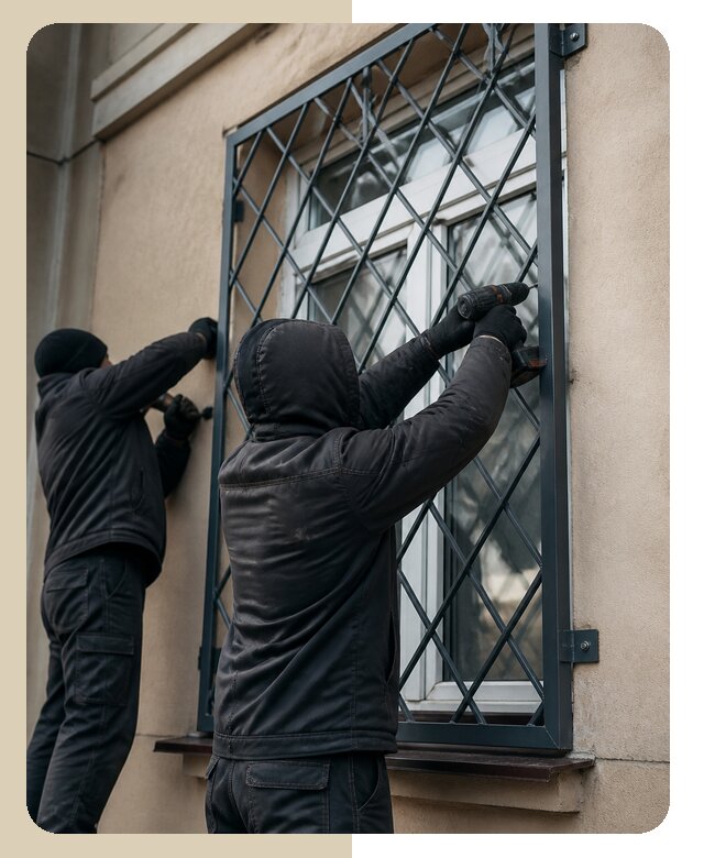 Установка антивандальных решеток на окна в Пугачёве
